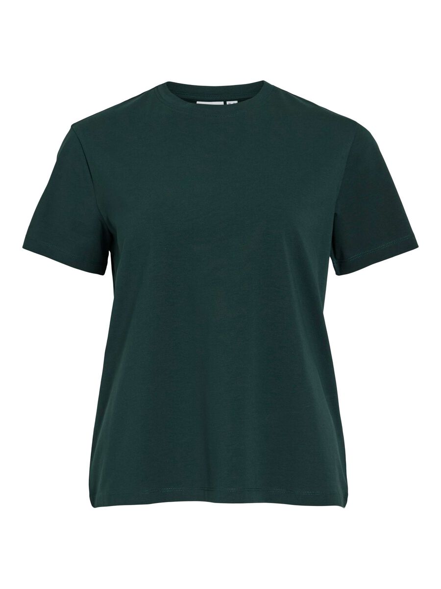 VILA VINORA - ENCOLURE RONDE T-SHIRT, Ponderosa Pine, highres - 14103448_PonderosaPine_001.jpg