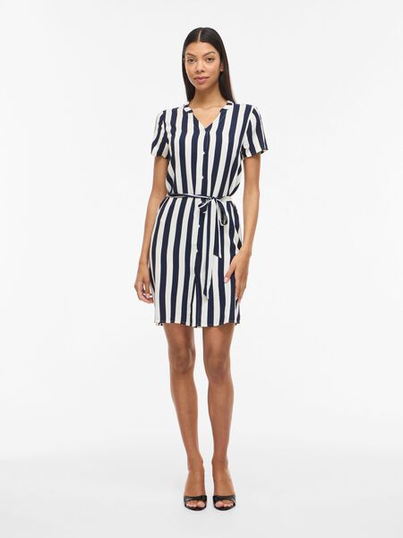 princess polly baby blue dress POLO RALPH LAUREN Belted striped linen midi dress