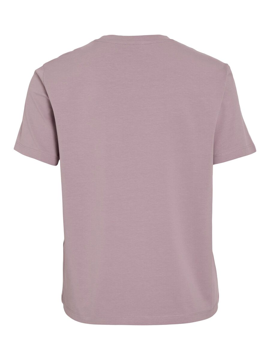 VILA VINORA ROUND NECK T-SHIRT, Toadstool, highres - 14103448_Toadstool_1240013_002.jpg