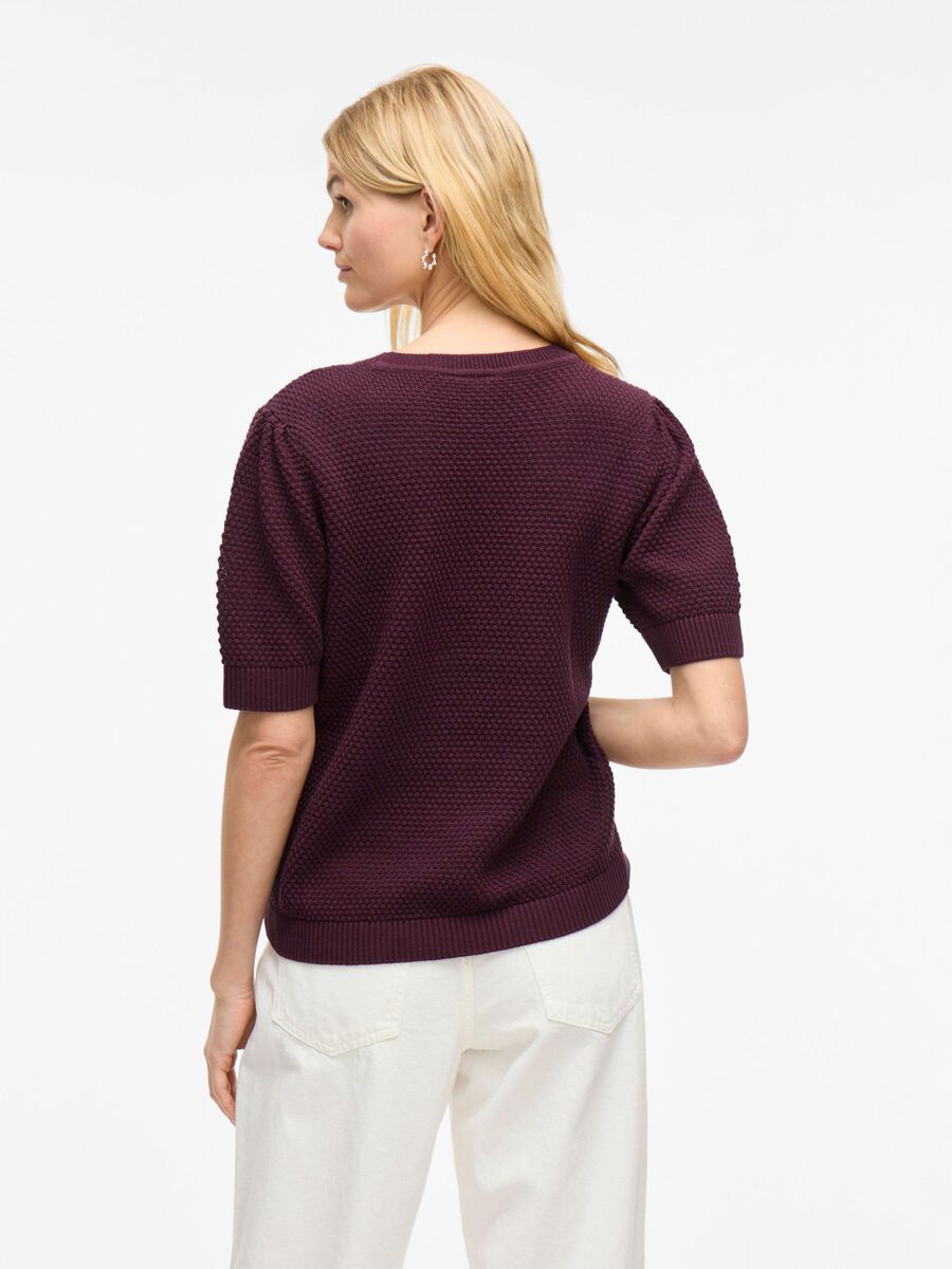 VILA SHORT-SLEEVED KNITTED TOP, Fig, highres - 14084421_Fig_004.jpg