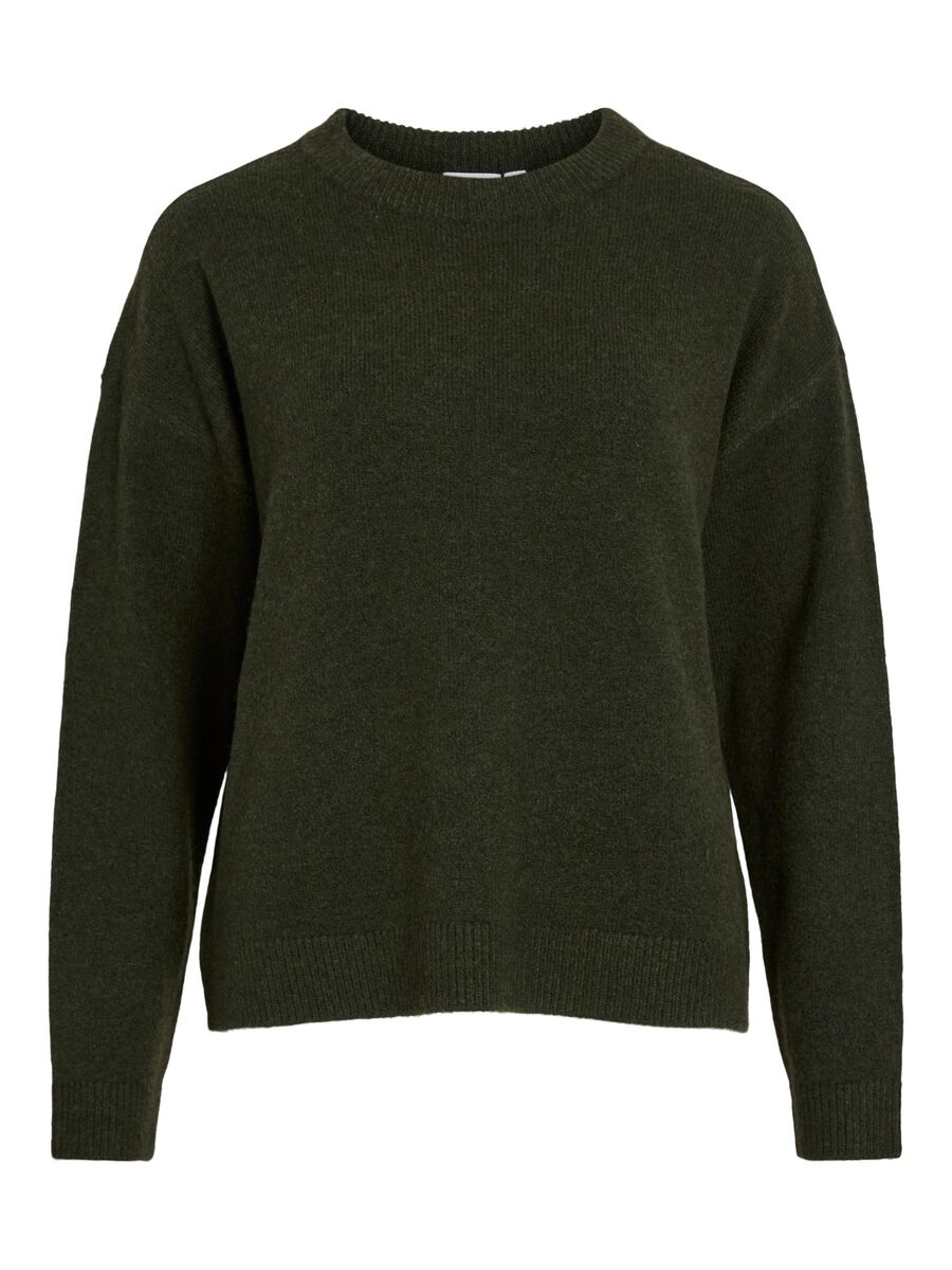 Product carousel image - VILOLO ROUND NECK KNITTED PULLOVER, Deep Depths | 2