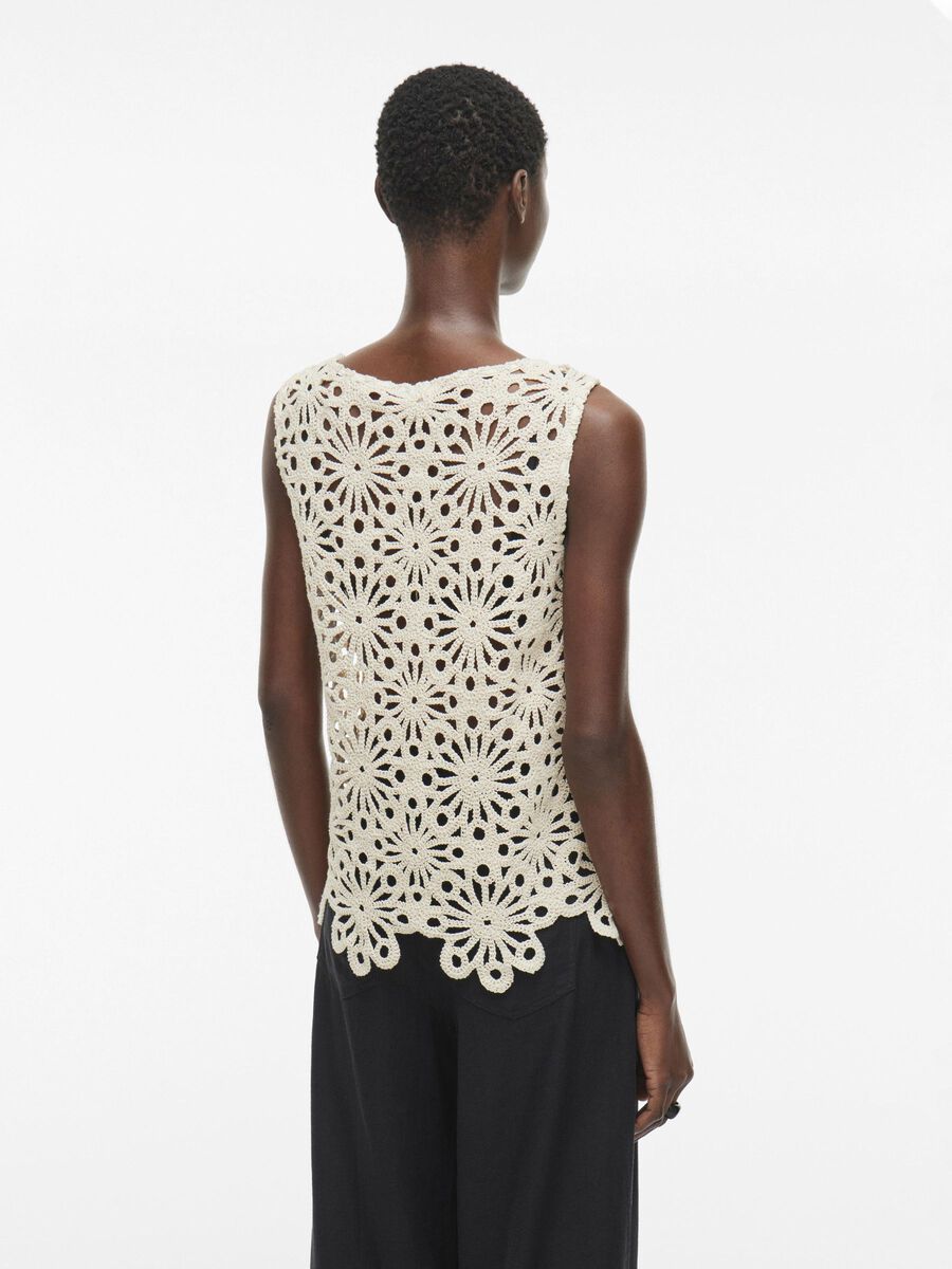 VILA ROUND NECK SLEEVELESS TOP, Birch, highres - 14107228_Birch_004.jpg
