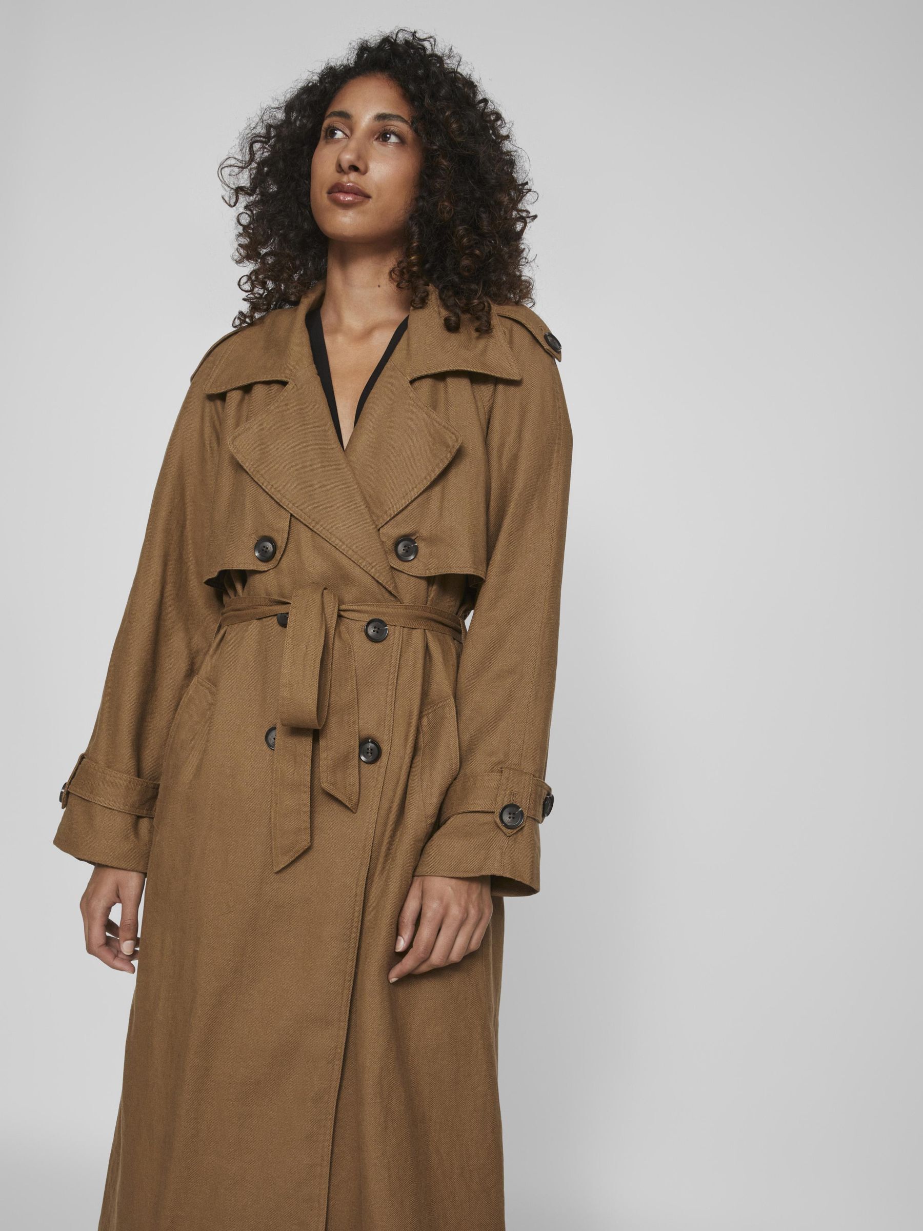 LONG TRENCHCOAT Brown VILA