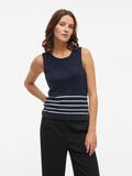 VILA BEZ RĘKAWÓW TOP Z DZIANINY, Navy Blazer, highres - 14104626_NavyBlazer_1164040_003.jpg