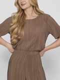 Vila RIBBED SHORT SLEEVED TOP, Fossil, highres - 14089481_Fossil_006.jpg