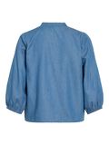 Product image thumbnail - VINORI 3/4 SLEEVED SHIRT, Medium Blue Denim | 7