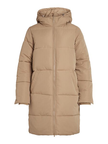 Vila HOODED PUFFER COAT, Tigers Eye, highres - 14079826_TigersEye_001.jpg