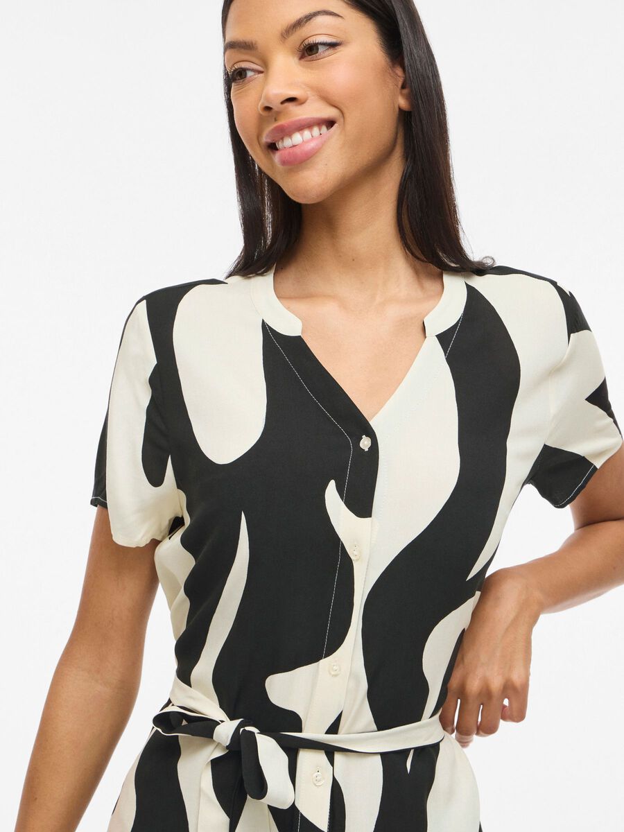 Carousel image - VIIDA PAYA - COURTE ROBE-CHEMISE, Black Beauty | 3