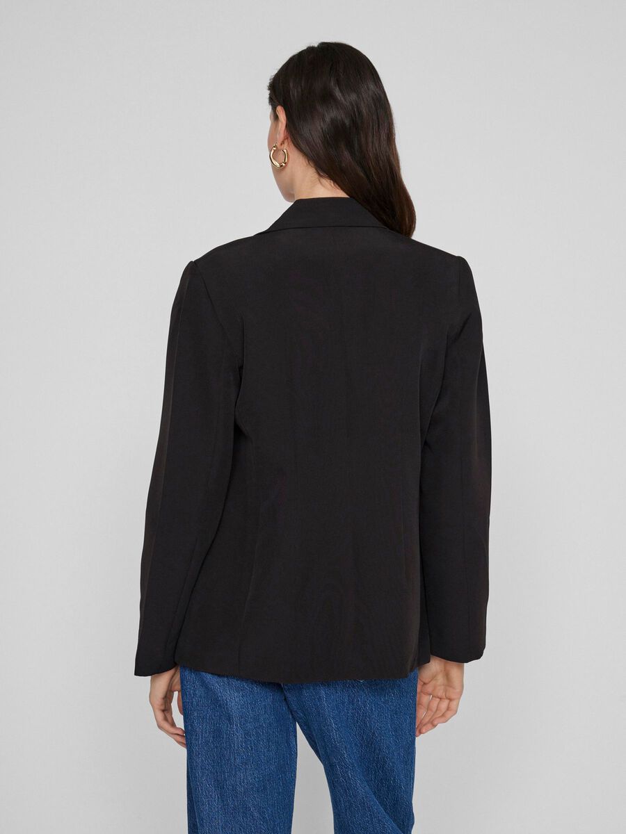 VILA SINGLE-BREASTED BLAZER, Black, highres - 14107071_Black_004.jpg