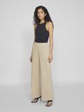 VILA CINTURA ALTA PANTALONES DE PIERNA ANCHA, Feather Gray, highres - 14100439_FeatherGray_005.jpg