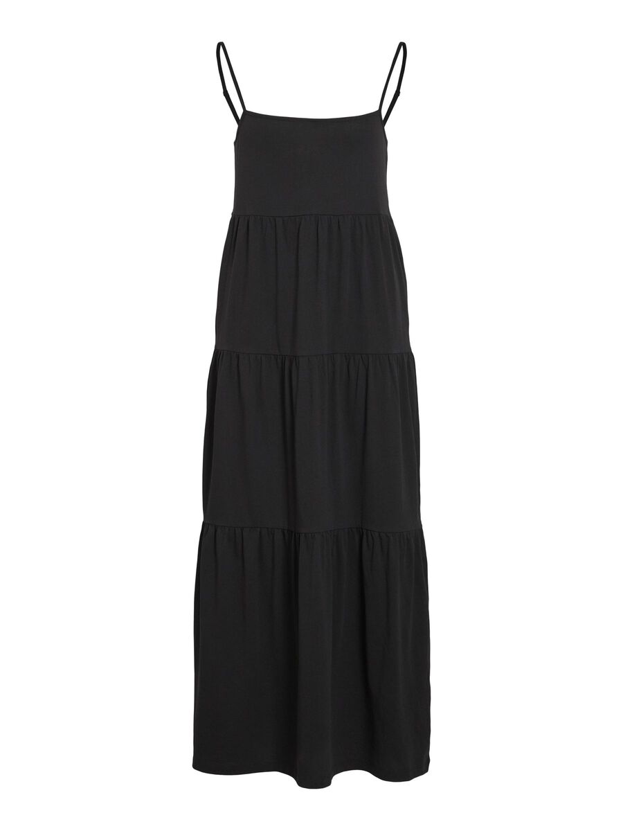 VILA STRAP MIDI DRESS, Black, highres - 14110006_Black_001.jpg