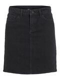VILA SHORT DENIM SKIRT, Black Denim, highres - 14084735_BlackDenim_1234559_001.jpg