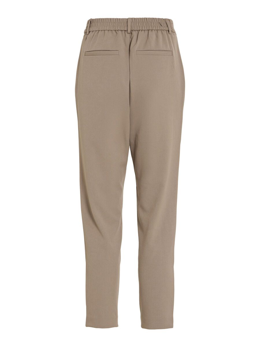VILA VIVARONE SLIM FIT HIGH WAISTED TROUSERS, Fungi, highres - 14087406_Fungi_002.jpg