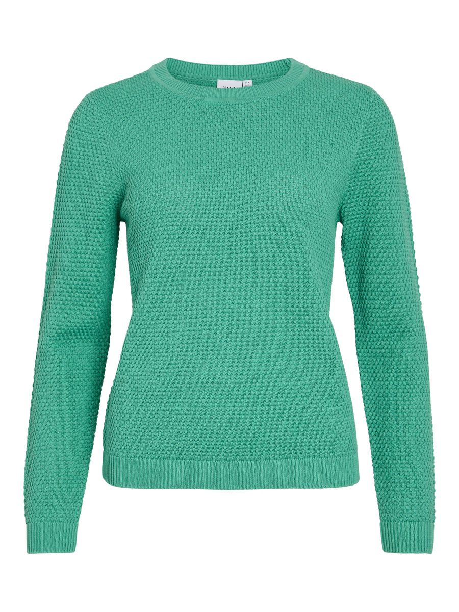 VILA VIDALO - BASIQUE PULL EN MAILLE, Winter Green, highres - 14082767_WinterGreen_001.jpg
