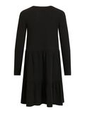 Vila RUFFLE RIB SHORT DRESS, Black, highres - 14060798_Black_002.jpg