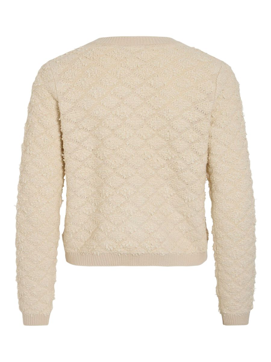 VILA BUTTONED KNITTED CARDIGAN, Birch, highres - 14104613_Birch_1163914_002.jpg