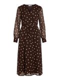 Product image thumbnail - VIFALIA LONG SLEEVED MIDI DRESS, Coffee Bean | 5