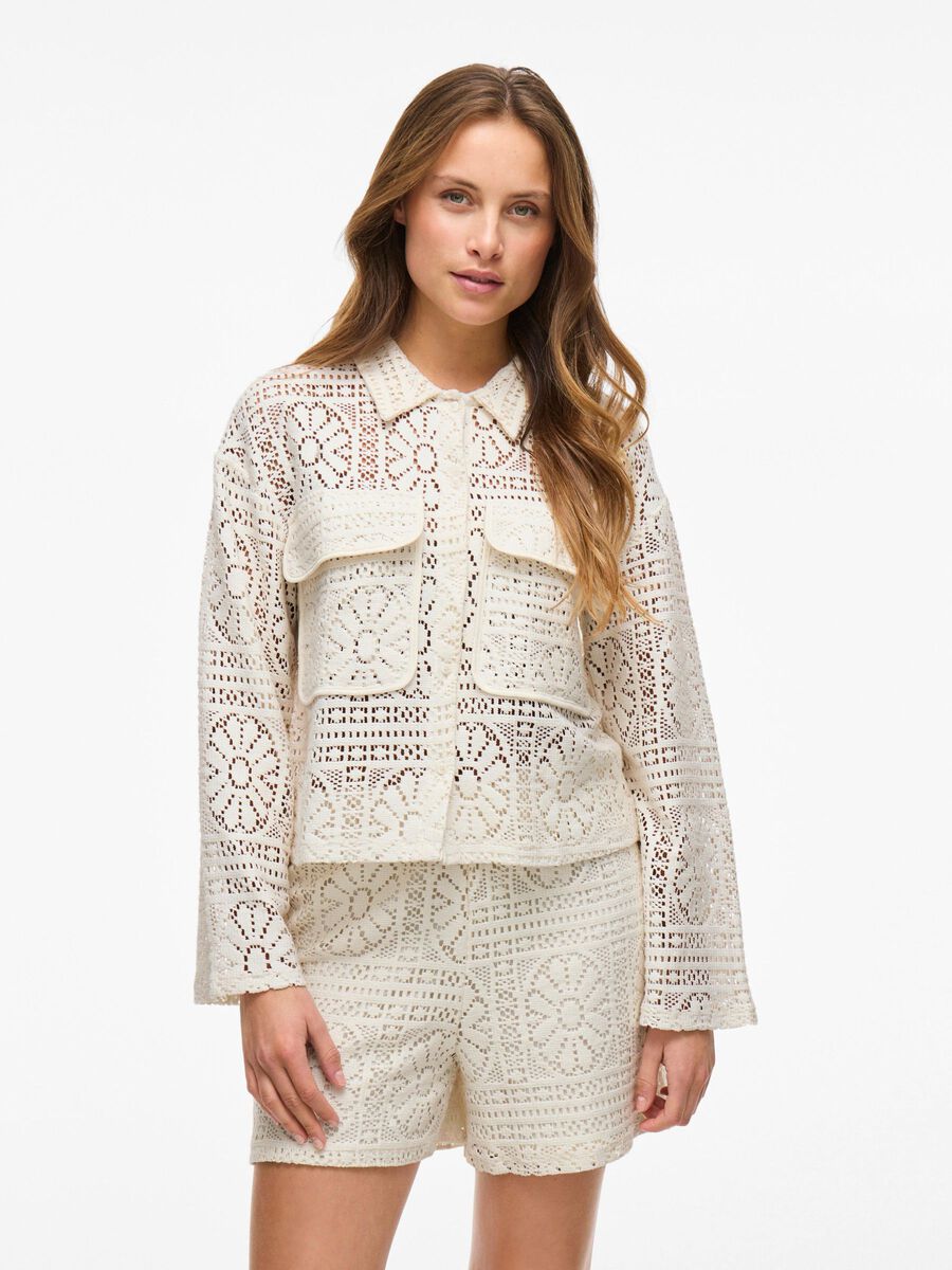 VILA CROCHET CARDIGAN, Birch, highres - 14105211_Birch_003.jpg