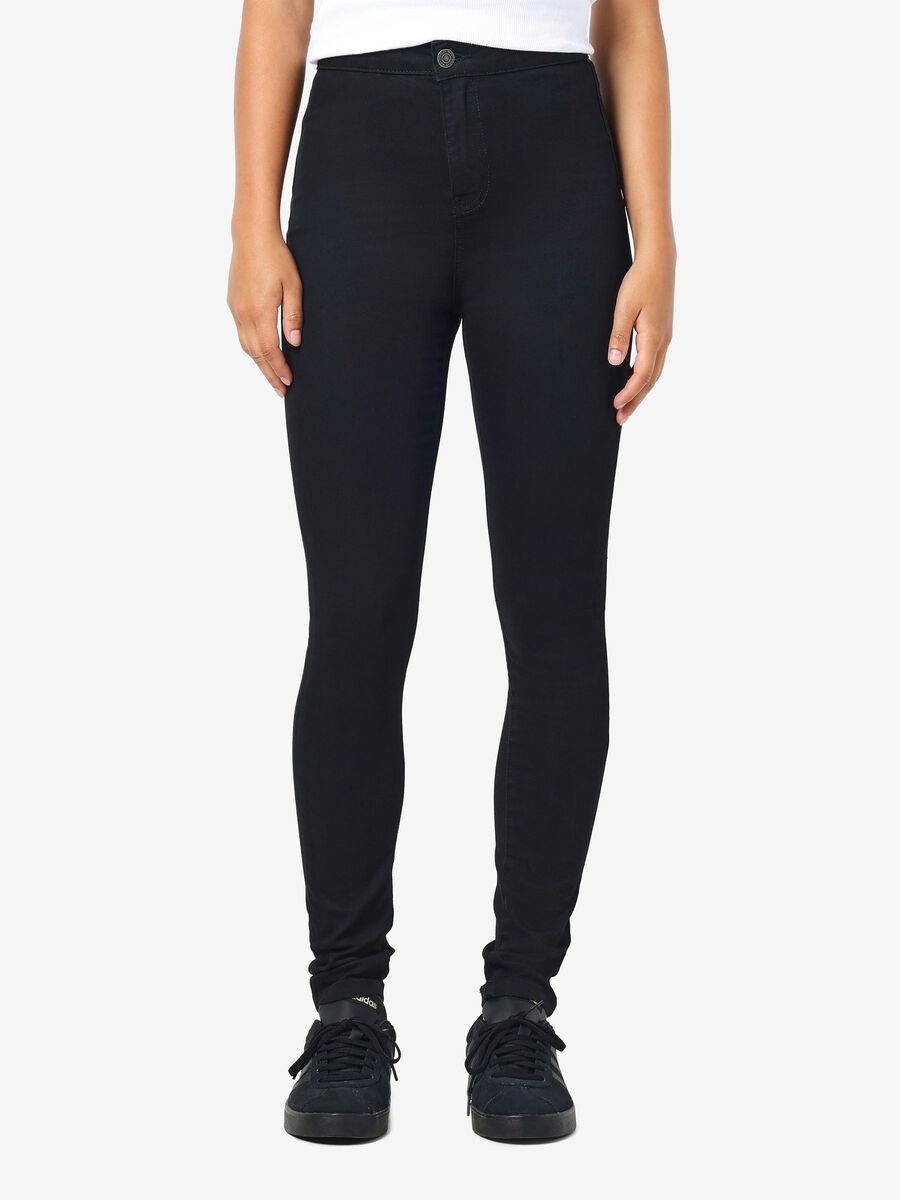 Noisy May NMELLA SKINNY FIT JEANS, Black, highres - 27000768_Black_003.jpg