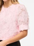Product image thumbnail - VILACILA ROUND NECK SHORT SLEEVED TOP, Cherry Blossom | 3