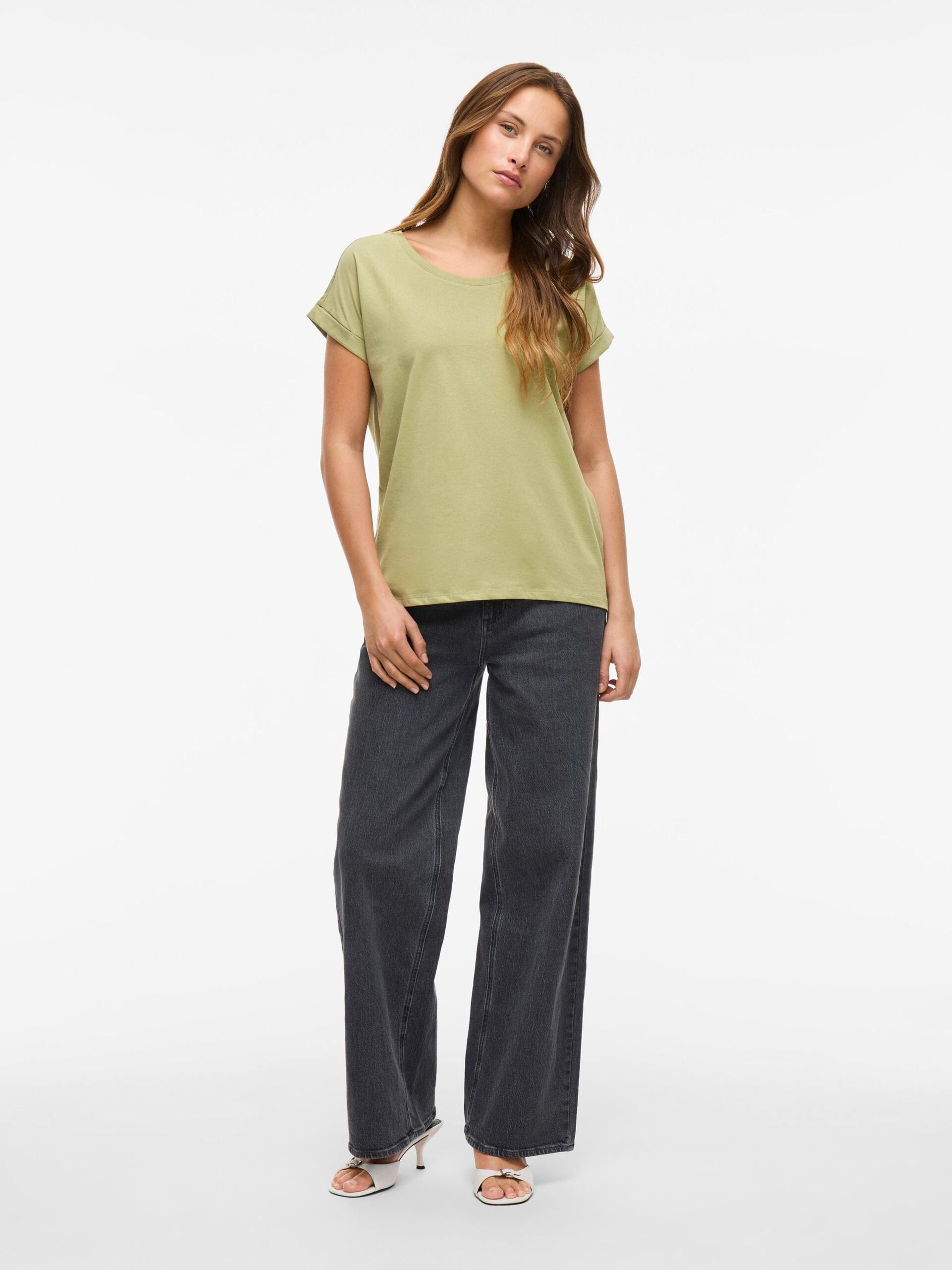 Carousel image - VIDREAMERS GOLA REDONDA T-SHIRT, Sage | 4