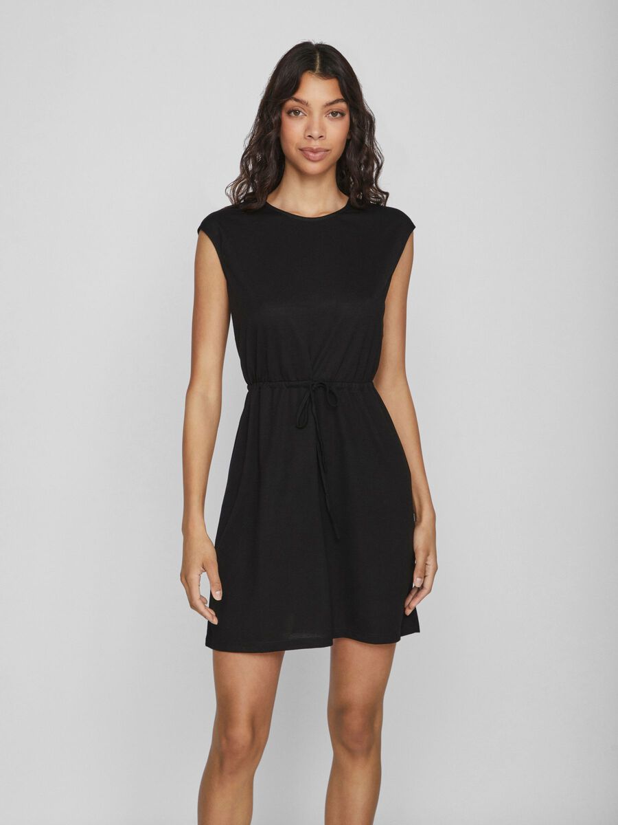 Vila KAPMOUWEN MINI JURK, Black, highres - 14073849_Black_003.jpg