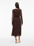 Product image thumbnail - VIFALIA LONG SLEEVED MIDI DRESS, Coffee Bean | 2