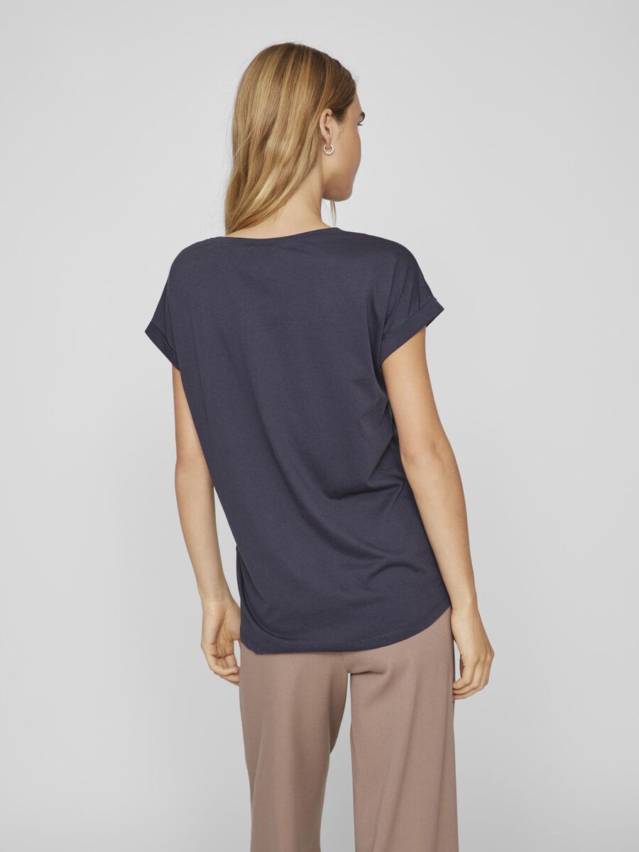 VILA VIDREAMERS ROUND NECK T-SHIRT, Total Eclipse, highres - 14083083_TotalEclipse_004.jpg