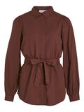 Vila LAZO EN LA CINTURA CAMISA, Chocolate Fondant, highres - 14080272_ChocolateFondant_001.jpg