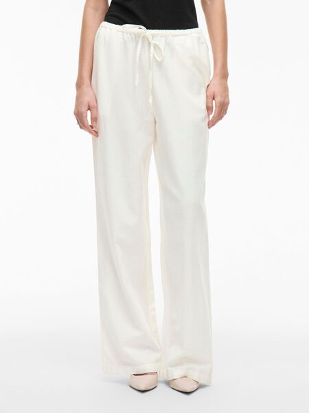 VILA MID-WAIST TROUSERS, Snow White, highres - 14104793_SnowWhite_003.jpg
