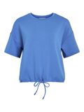 VILA ROUND NECK SHORT SLEEVED SWEATSHIRT, Regatta, highres - 14108521_Regatta_001.jpg