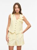 Product image thumbnail - VIALAEA BUTTONED WAISTCOAT, Pastel Yellow | 1