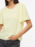 Product image thumbnail - VIBELLI RUNDHALS OBERTEIL MIT KURZEN &Auml;RMELN, Pastel Yellow | 3
