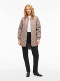 Product image thumbnail - VITATE QUILTED COAT, Taupe Gray | 1