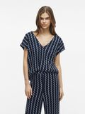 VILA V-HALS TOP MET KORTE MOUWEN, Navy Blazer, highres - 14104325_NavyBlazer_1179137_003.jpg