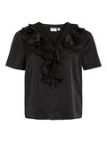 VILA VIVINA CHEMISE À MANCHES COURTES, Black, highres - 14113075_Black_001.jpg