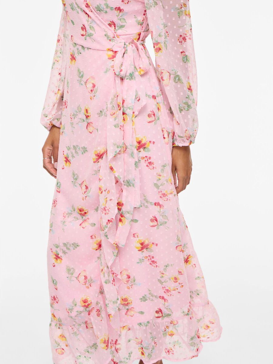 Carousel image - LONG SLEEVED MAXI DRESS, Cherry Blossom | 3