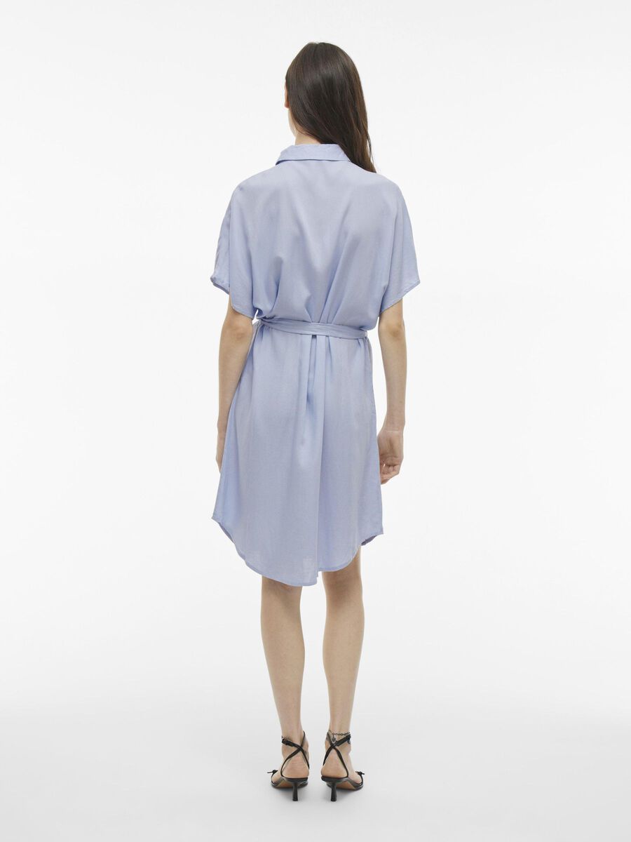 VILA SHORT SLEEVED SHIRT DRESS, Kentucky Blue, highres - 14101741_KentuckyBlue_004.jpg