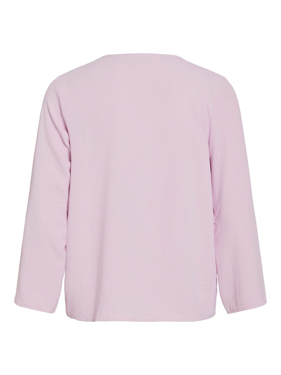 VILA VIJOSA V-NECK 3/4 SLEEVED TOP, Winsome Orchid, highres - 14102906_WinsomeOrchid_002.jpg