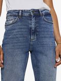 Noisy May NMMONI CROPPED HÖG MIDJA STRAIGHT FIT-JEANS, Dark Blue Denim, highres - 27022745_DarkBlueDenim_006.jpg