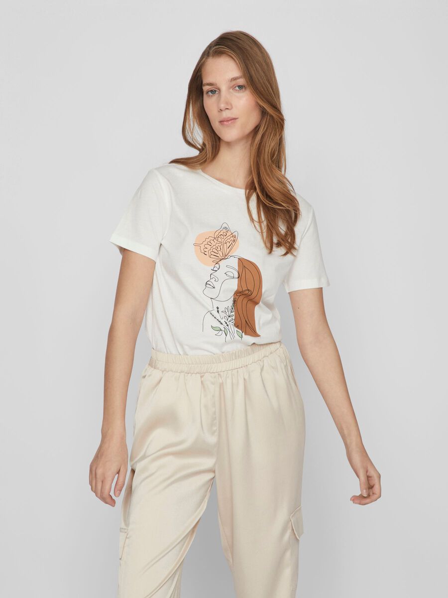 Vila MOTIVPRYDD T-SHIRT, Snow White, highres - 14067180_SnowWhite_1065542_003.jpg