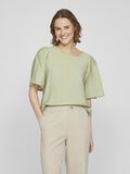 VILA PUFF SHOULDER SHORT SLEEVED TOP, Swamp, highres - 14098906_Swamp_003.jpg