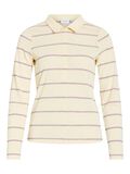 Product image thumbnail - VILYA STRIPED POLO SHIRT, Birch | 5
