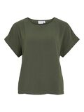 VILA ROUND NECK SHORT SLEEVED TOP, Deep Depths, highres - 14101663_DeepDepths_001.jpg