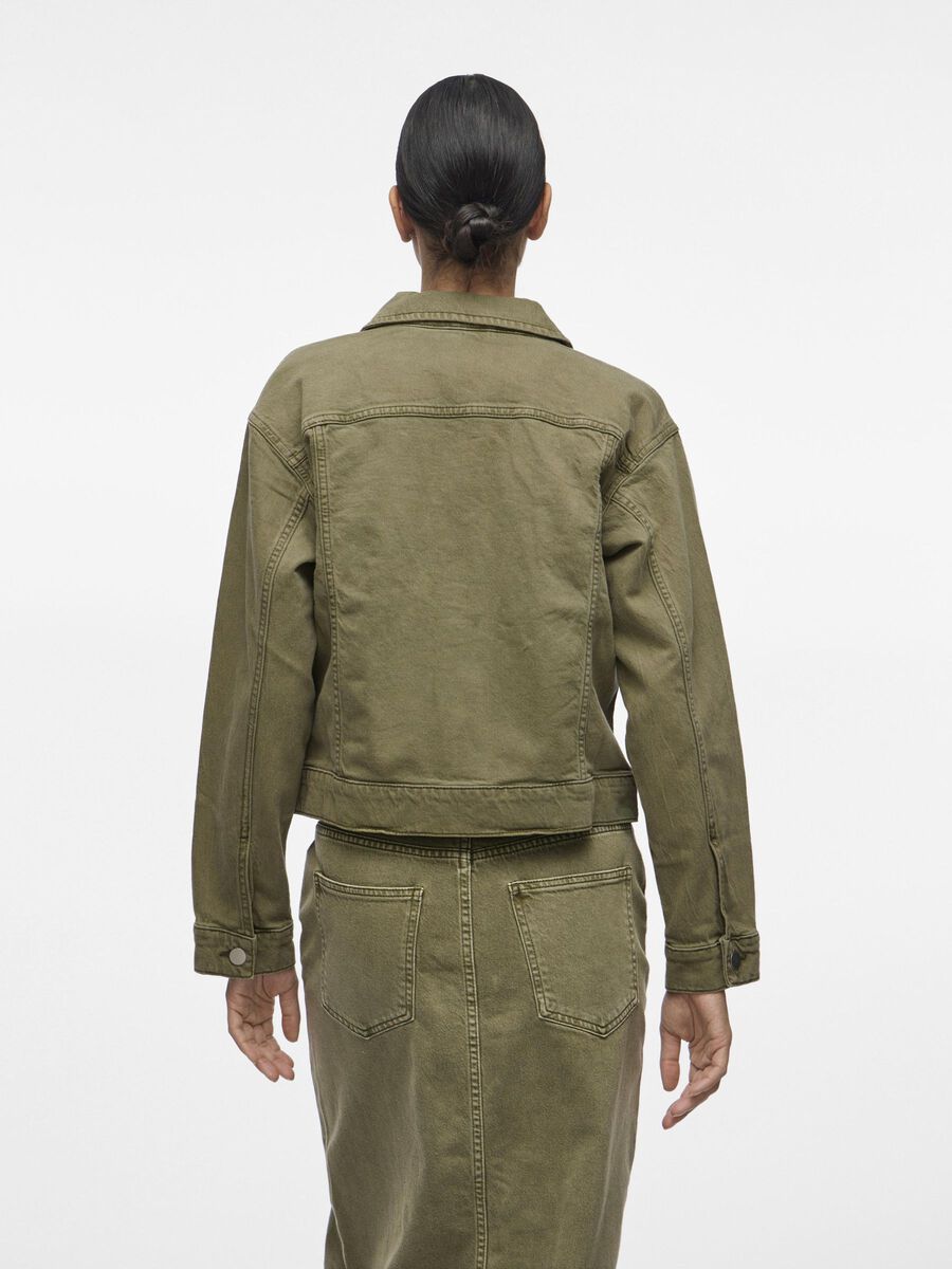 VILA KNAPPET DENIMJAKKE, Capulet Olive, highres - 14104699_CapuletOlive_004.jpg