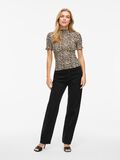VILA VIOKI HIGH NECK SHORT SLEEVED TOP, Doeskin, highres - 14111298_Doeskin_1229972_005.jpg