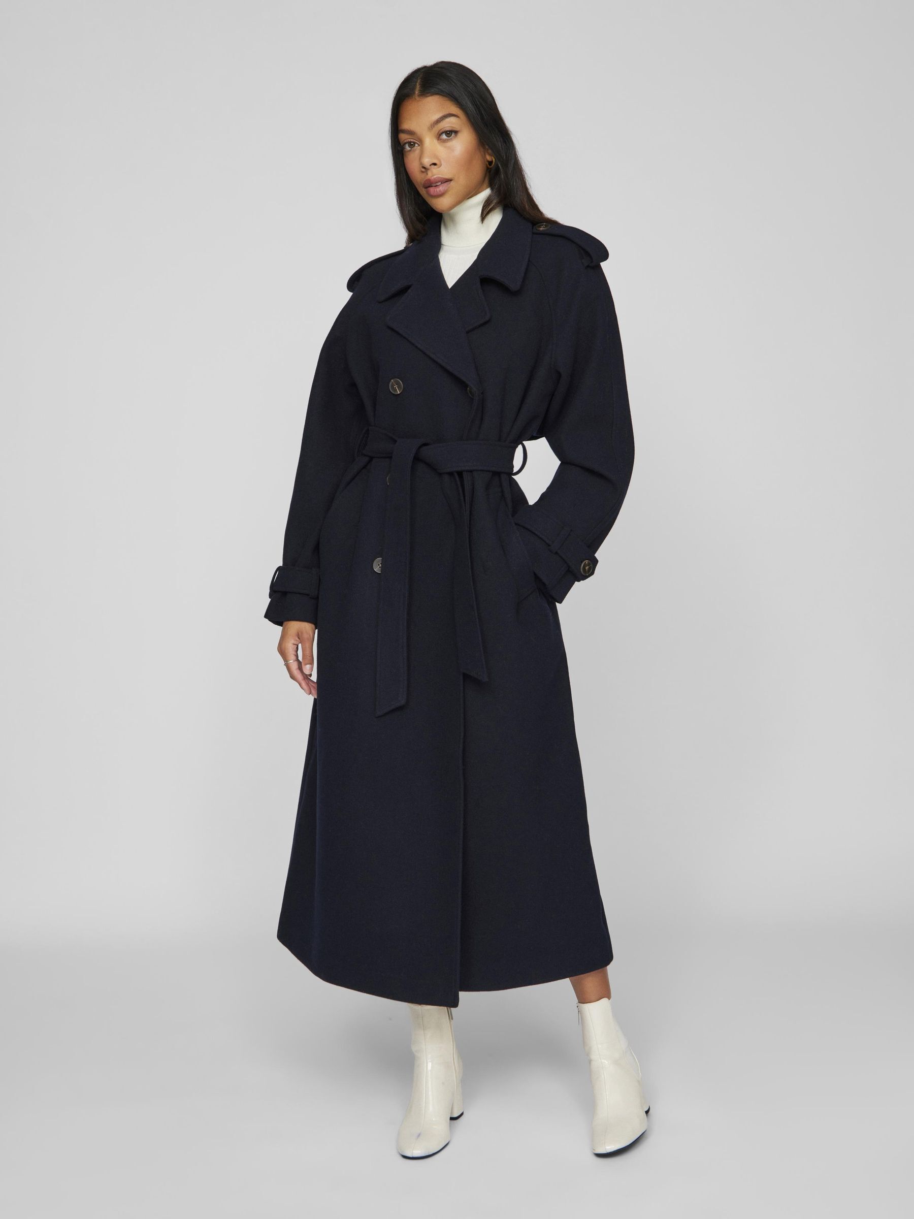 LONG TRENCHCOAT Blue VILA