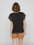 VILA GESTIPPELDE TOP MET KORTE MOUWEN, Black, highres - 14100340_Black_004.jpg