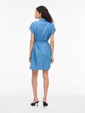Product image thumbnail - VINORI SHORT SLEEVED SHIRT DRESS, Medium Blue Denim | 2