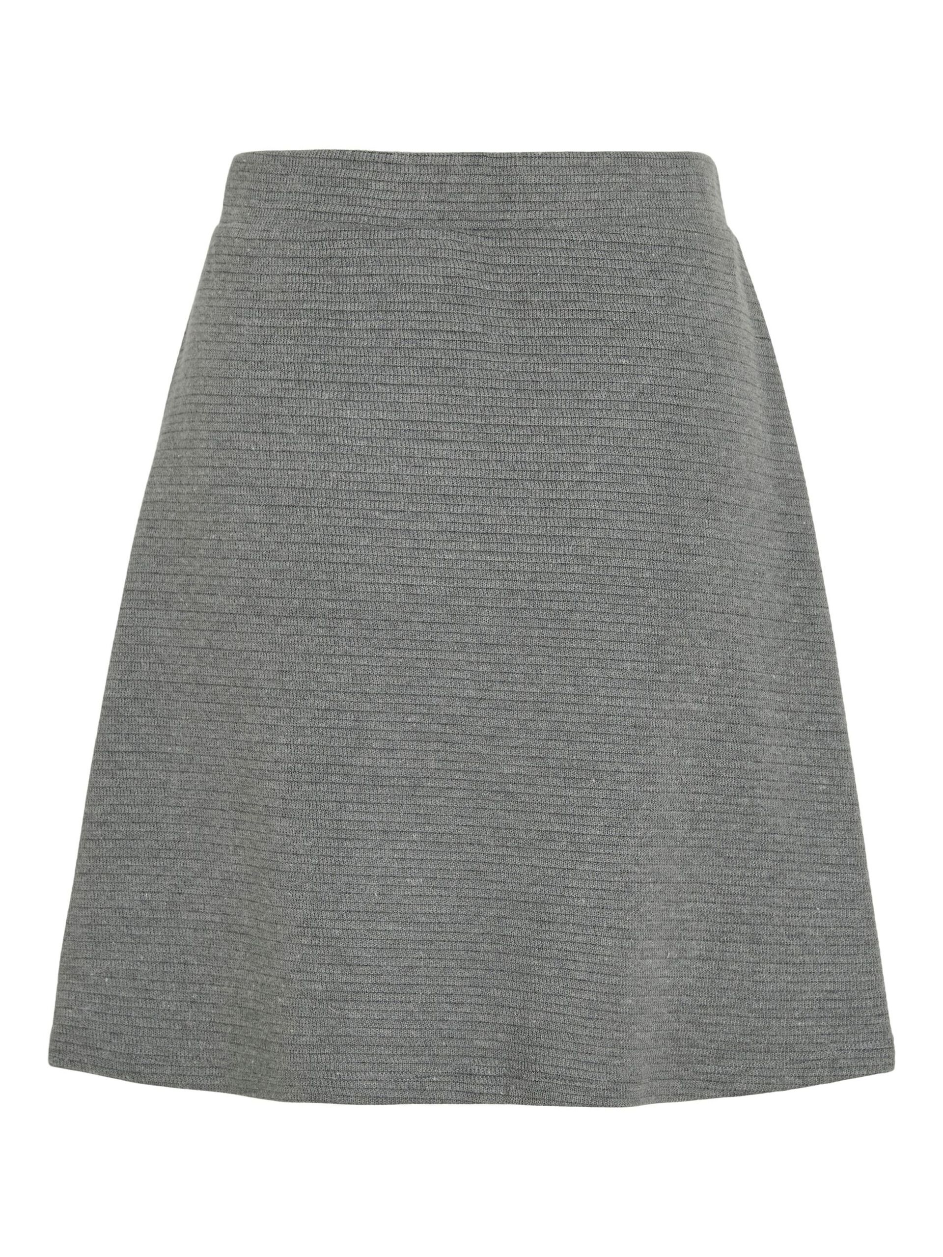 Carousel image - VILIDEA HIGH WAIST MINI SKIRT, Medium Grey Melange | 6